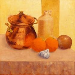 Bodegón con Olla de Cobre